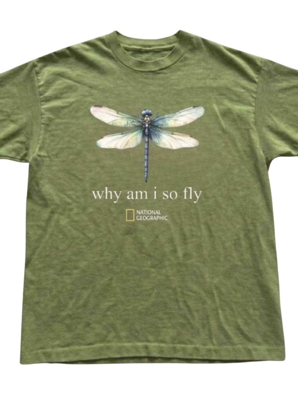 Gildan National Geographic "Why Am I So Fly" Dragonfly Tee